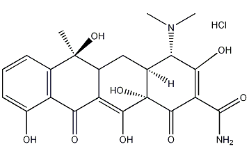 四环素盐酸盐结构式