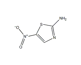 2-氨基-5-硝基噻唑结构式