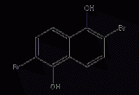 2,6-二溴萘-1,5-二醇结构式