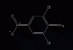 2,6-二氯-4-硝基苯胺结构式