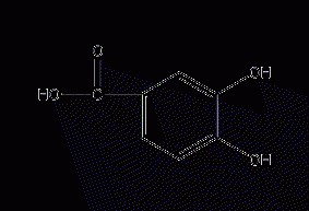 3,4-二羟基苯甲酸结构式