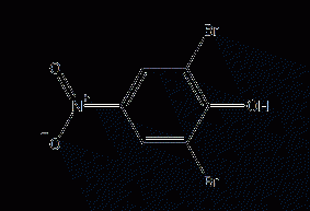 2,6-二溴-4-硝基苯酚结构式