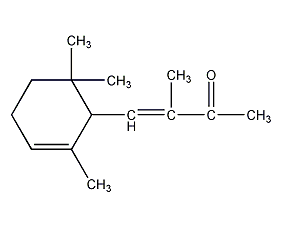 α-异甲基紫罗兰酮结构式