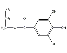 3,4,5-三羟基甲酸丙酯结构式