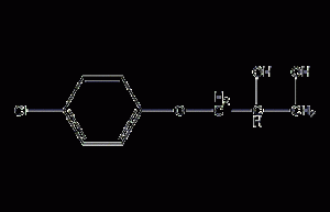 3-(4-氯苯氧基)-1,2-丙二醇结构式