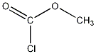 氯甲酸甲酯结构式