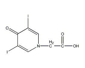 3,5-二碘-4-吡啶酮-1-结构式