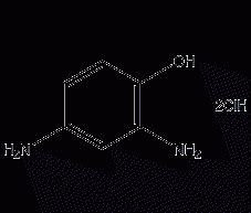 2,4-二氨基苯酚二盐酸盐结构式