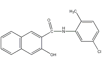 5'-氯-3-羟基-2'-甲基-2-萘甲酰苯胺结构式