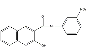 N-(3-羟基-2-萘甲酰基)间硝基苯胺结构式