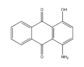 1-氨基-4-羟基蒽醌结构式