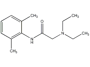 利多卡因结构式