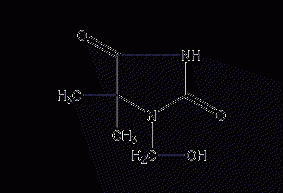 1-(羟甲基)-5,5-二甲基海因结构式